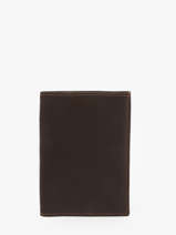 Leather Wallet Oil Etrier Black oil EOIL271