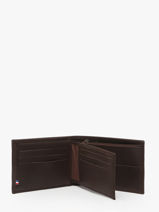 Leather Wallet Oil Etrier Black oil EOIL438-vue-porte