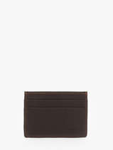 Leather Card Holder Oil Etrier Black oil EOIL011