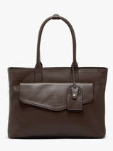 Leather Flandres Business Bag With 15" Laptop Sleeve Leather Etrier Black flandres EFLA823B